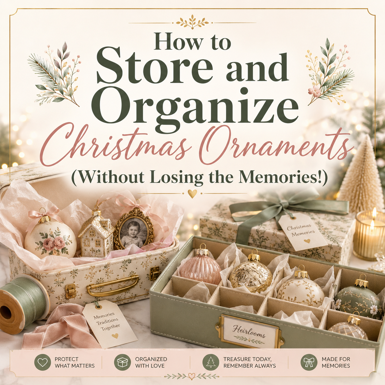 How to Store and Organize Christmas Ornaments Without Losing the Memories